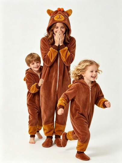 Unisex Costume Blanket Overall  Home Wear Boys Girls Children Animal Winter Hooded Soft Warm Clothes Child Cartoon Cosplay Kids
