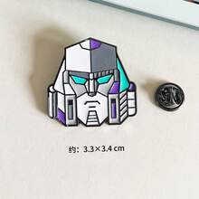 Hasbro Transformers Merchandise Bumblebee Brooch, Optimus Prime Cartoon Metal Badge, Student Backpack Charm, Birthday Gift - Multi-color - View 9