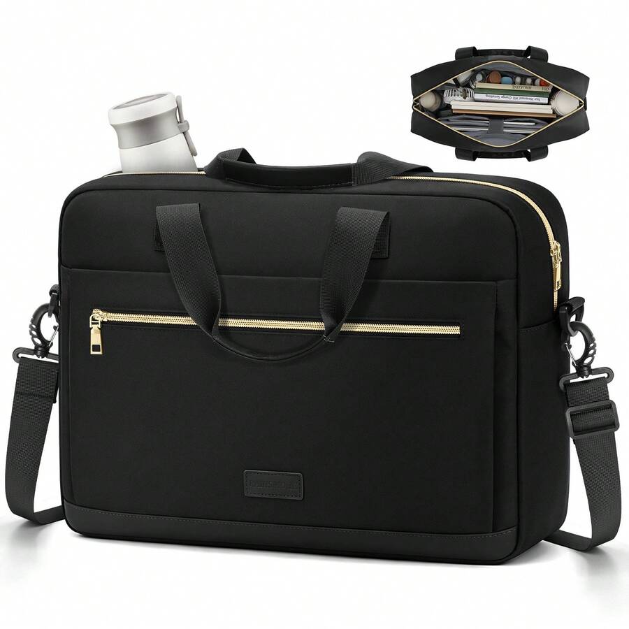NEWHEY Laptop Bag For Men 17.3 Inch Briefcase Messenger Bags Briefcase Shoulder Messenger Bag Water-Repellent Computer Bag Laptop Case For Travel/Business - Multicolor - View 1