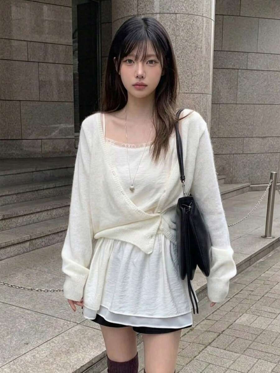 Women's Solid Color Casual Versatile Daily Cardigan