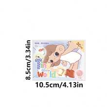 30pcs Cute Cartoon Shaped Sticky Notes, Fresh Style Planner Memo Paper For Journaling, Recording And Check-In, Writable - one-size - View 2