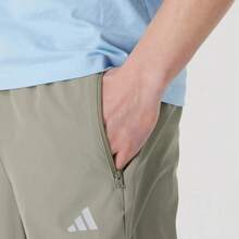 Adidas AEROREADY Men's Khaki Solid Color Comfortable Breathable Durable Casual Pants - Khaki - View 5
