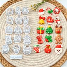 16pcs Christmas Assorted Shape Clay Cutters, Holiday Embossing Molds, DIY Handmade Earring Pendant Jewelry Craft Supplies - 16 Pieces - View 1