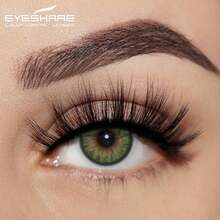 Eyeshare زوج واحد من عدسات لاصقة ملونة للعيون 14.5 ملم ناعمة وجميلة بؤبؤ أخضر مناسبة للحياة اليومية أو الحفلات - أخضر هلسنكي - مشاهدة 5