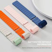 Tali Silikon 20mm 22mm Kompatibel dengan Galaxy 7 6 5 4 40/44mm 6 Classic Gear S3 Band 22mm Kompatibel dengan Watch GT5/4/3/4Pro Bracelet - 22mm - View 8