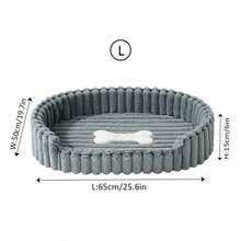 1pc Pet Bed For Cats And Dogs, Winter Warmth And Insulation, Suitable For Small, Medium And Large Pets, Plush Material With High-Density Sponge, Fast Rebound, Semi-Enclosed Bottom, Anti-Slip And Moisture-Proof, Puppy House, Kitten House - Multicolor - View 29