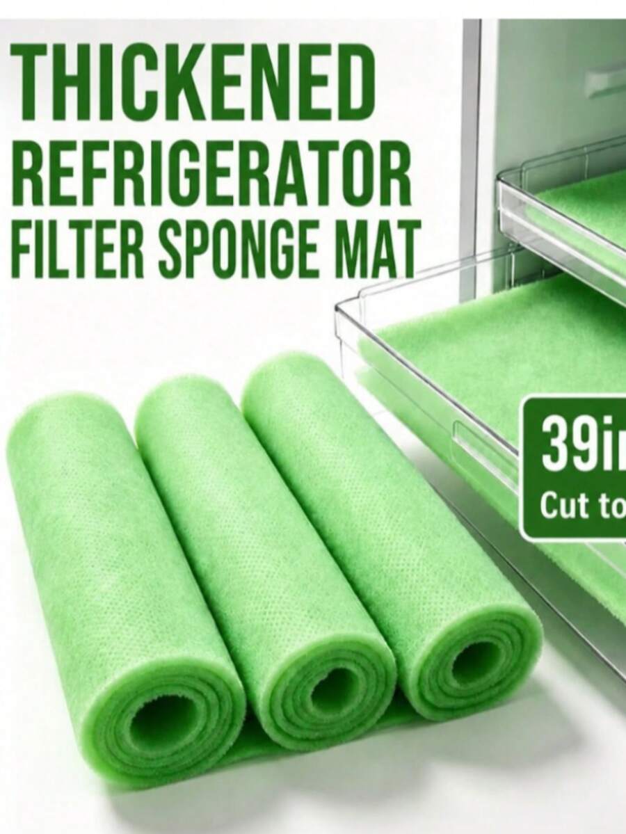 Refrigerator Drawer Liners, Shelf Pads, Reusable Storage Pads, Moisture-Proof, Anti-Slip, Washable, Made Of PU Material. Suitable For Refrigerators, Kitchens, Drawers, Tables, Shoe Cabinets, - Multicolor - View 1