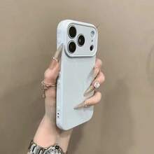 極簡多巴胺藍手機殼，適用於 iPhone 17 Pro Max/17 Pro/17 Air/17/16 Pro Max/16 Pro/16/16 Plus/15/15 Pro Max/15 Pro/15 Plus/11/12/13/14 Pro Max/12 Pro/12 Pro Max/13 Pro/13 Pro Max/7 Plus/14 Pro/14 Pro Max/14 Plus，軟殼創意設計，男女皆宜 - 彩色 - 查看 2