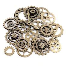50g Vintage Electroplated Metal DIY Handmade Accessories Mixed Punk Gear Clock Jewelry Parts Random Color & Style - Bronze - View 6