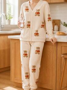 Women Pajama Sets - White - View 4