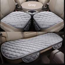 Easypie Selection 汽車座椅套通用汽車座椅墊套組，蓬鬆舒適，優質布料，四季保暖，提升駕駛舒適度，適用於大多數車型，安裝簡單，可機洗，百搭設計，增添車內風格 - 灰色 - 查看 11