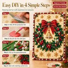 DIY Christmas Pearl Diamond Painting Kit, Pearl Handmade Craft Set, Colorful Pearl Beads Holiday Wall Decor, Christmas Home Decor Handmade, Suitable For Adults - A - View 6