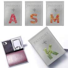 بطانية جواز سفر بطباعة حرف سانتا كلوز لعيد الميلاد، حامل جواز سفر بنمط الرخام الوردي، واقي بطاقة، للسفر في العطلات - متعدد الألوان - مشاهدة 3