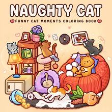 GDTME Naughty Cat New 2027 Theme Coloring Book, 20*20cm Square Format, Thick Outline Lines, Easy To Color. 24 Pages Total, Featuring Cute Daily Scenes Of Mischievous Kittens Playing, Making Trouble And Resting At Home, Soft And Adorable Art Style. Suitable For 14+ Teens For Leisure And Stress Relief, A Unique Creative Coloring Gift. - LJ-272 (Naughty Kitten) With Paper Mat - View 11