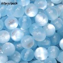 60pcs 10mm Multicolor Resin Imitation Cat Eyes Round Beads,DIY Handmade Jewelry Making Loose Beads Accessories - Beads - View 13