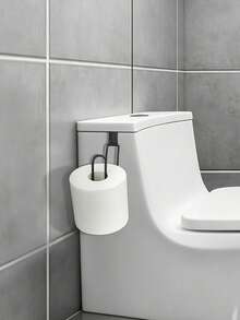 Tangki Toilet, Tempat Tisu Toilet Multifungsi yang Dipasang di Dinding, Rak Penyimpanan Tisu Kamar Mandi, Tersedia 2 Warna (Hitam/Perak), Desain Pemasangan Samping, Cocok untuk 18 Skenario Termasuk Kamar Mandi - MultiWarna - View 1