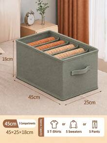 XD Fashion Wardrobe Handbag Storage Box, Divided Fabric Organizer Bin, Large Capacity With Handle Bag Organizer, Foldable Bedroom Storage Bucket, Housewarming Gift, Holiday Essential, Halloween Essential - Multicolor - View 11