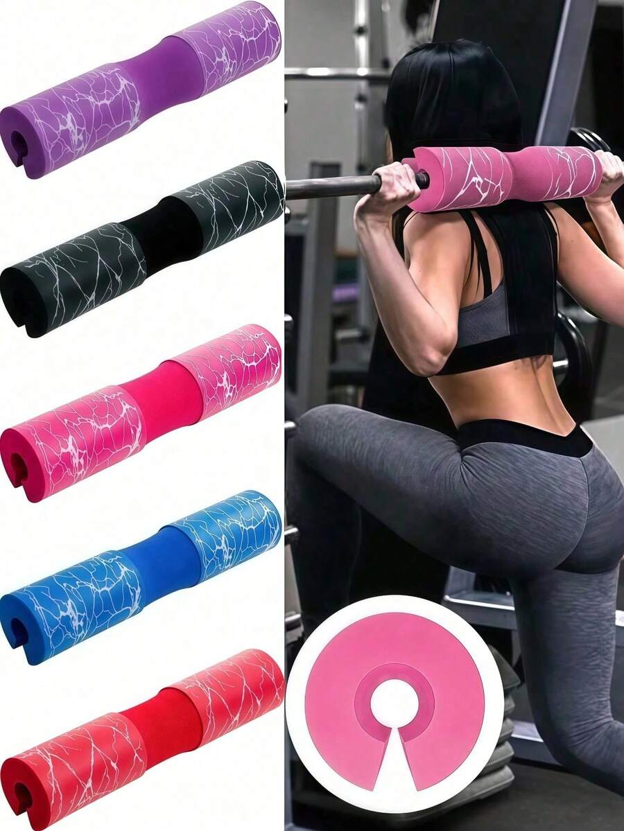 1pc Foam Barbell Shoulder Pad For Women Squatting Weightlifting Neck Pad Shoulder & Neck Protector For Men Fitness Thickened Hip Thrust Bar Guard Halloween - Multicolor - View 1