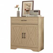 Farmhouse Accent Cabinet Entryway Storage With Drawer Living Room Sideboard Narrow Storage Cupboard - FRSB62GY01A0001 - View 5