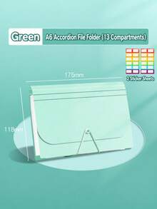 Convenient Solid Color Expandable Portable File Organizer, 13-Layer A6 Accordion Folder With Index Tabs, Coupon Storage Loose-Leaf Binder, Multi-Purpose Document Storage Box, Suitable For Office, School, Home, Bill And Receipt Filing, Gift For Parents - Multicolor - View 15