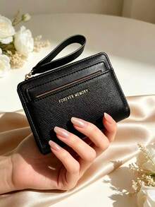 Dompet Pendek Wanita Modis dengan Resleting, Tempat Kartu, Dompet Koin, Tempat Kartu Identitas, Dompet Wanita - MultiWarna - View 1
