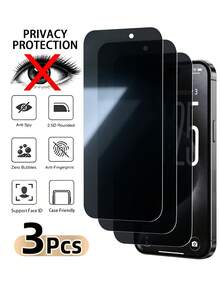 Navigator 3pcs Privacy Anti-Peeping Tempered Glass Screen Protector For Smartphone, Non-Full Screen, Shatter-Resistant, Compatible With IPhone Duo/18 Pro Max/18 Pro/18/17 Pro Max/17/17 Pro/17 Air/16 Pro Max/16/16 Pro/16 Plus/15 Pro Max/15/15 Pro/15 Plus/14 Pro Max/14/14 Pro/14 Plus/13 Pro Max/13/13 Pro/12/12 Pro/12 Pro Max/11/11 Pro Max All Series - Black - View 37