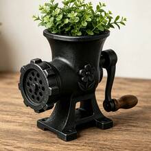 Chậu trồng cây hình máy xay thịt mini, phong cách retro sáng tạo, phù hợp trồng sen đá hoặc cây xanh nhỏ, dùng làm đồ trang trí bàn làm việc tại nhà, kết hợp chức năng lưu trữ và trang trí, quà tặng trang trí nhà lý tưởng - Khay ươm cây hình máy xay thịt - Xem 7