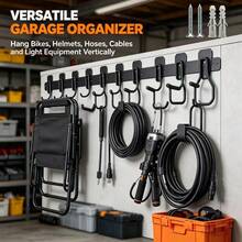 Garage Wall-Mounted Bicycle Hook, Heavy-Duty Storage Bicycle Hook, Children's Bicycle Bracket Hook - Black - View 2