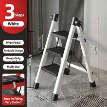 1pc 2-Step Folding Step Stool With Non-Slip Pedals, Foldable Design, Sturdy And Durable, Perfect For Kitchen And Home Use - Multiple Styles - View 2