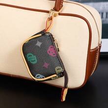 Vintage Mini Dumpling Bag With Keychain, Cute Small Earphone Pouch, Daily Bag Charm For Women - Multicolor - View 14