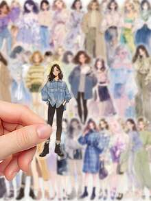 50 miếng nhãn dán trang phục phong cách High Street Girl cho người lớn và thanh thiếu niên, dành cho người đam mê sticker, dùng cho scrapbook, nhật ký, laptop, ván trượt, tạo điểm nhấn vui nhộn cho thiết bị của bạn - Một cỡ - Xem 7