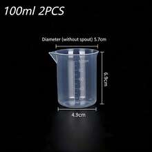100/200/500/1000ml Measuring Cup, Thickened PP Measuring Cup, Graduated Plastic Beaker, Multi-Functional Liquid Measuring Cup, Suitable For Kitchen And Laboratory - Multicolor - View 15