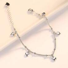 925 Sterling Silver Fashion Heart-Shaped Bracelet, Suitable For Daily Wear And Gifting - Silver - View 4