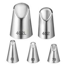 5pcs/Set Chrysanthemum Pattern Stainless Steel Piping Tips, Cupcake Frosting Nozzles, Cake Frosting Piping Tips, Floral Cake Decoration, Fondant Baking Supplies - Multicolor - View 9
