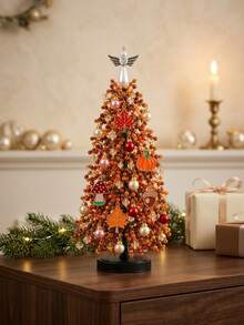 1 Set Halloween DIY Beaded Tree Handmade Kit, Purple Black Orange Desktop Ornament, Includes Pumpkin And Ghost Pendants, Handmade Style Seasonal Home Decor, Suitable For Party Display, Craft Projects, Holiday Tabletop Decoration, Creative Handmade Gift - Holiday DIY Ornament - View 10
