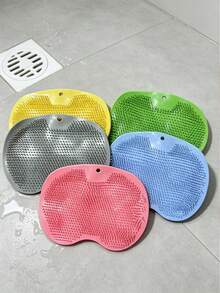 Foot Cleaning And Anti Allergic Foot Cleaner With Suction Cup - Anti Slip Shower Foot Scrub Massager, Non Scented Deep Exfoliating, Paired With Hooks, Suitable For Home Relaxation In 4 Seasons - Multicolor - View 1