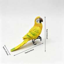 1pc Resin Parrot Decor, Realistic Bird Statue With Hook, Suitable For Outdoor Garden Fence And Flower Pot Decoration, Tropical Style Yard Decor And Holiday Party Props - Bird Figurine - View 10