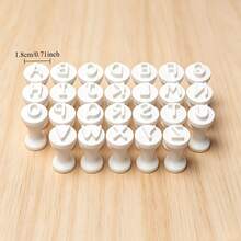26pcs A-Z Uppercase Letter Clay Stamps - Reusable Plastic Letter Stamps, Suitable For Polymer Clay, Ceramic Tile, Scrapbooking, Calligraphy, DIY Crafts, Pottery, Model Making And Clay Tools - Multicolor - View 4