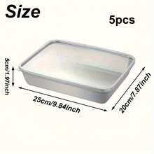 3pcs/5pcs Stainless Steel Lunch Box Set, Food Storage Containers With Lids, Reusable And Stackable, Airtight, Suitable For Travel And Office, Kitchen Storage, Kitchen Accessories - Multicolor - View 16