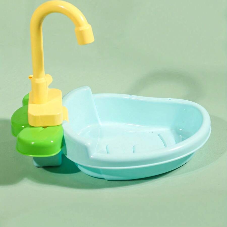 Parrot Fun Automatic Bath Tub Bird Grooming & Bathing Supplies - Blue - View 1