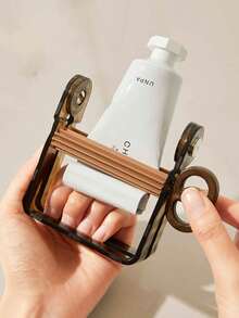 1pc Luxury Toothpaste Squeezer, Manual Rotary Dispenser For Toothpaste, Facial Cleanser, Skincare, Hair Dye, Oil Paint - 1PC Random Color - View 4