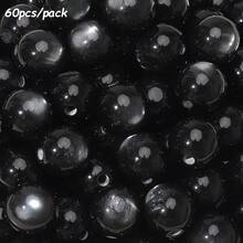 60pcs 10mm Multicolor Resin Imitation Cat Eyes Round Beads,DIY Handmade Jewelry Making Loose Beads Accessories - Beads - View 8