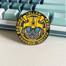 Hasbro Transformers Merchandise Bumblebee Brooch, Optimus Prime Cartoon Metal Badge, Student Backpack Charm, Birthday Gift - Multi-color - View 3