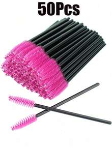 Disposable Eyelash Brush Mascara Wand Applicator For Eyelash Extensions, Eyebrows And Makeup 20/50/100/200/300Pcs - Multicolor - View 18