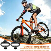 2-Bolt MTB Bike Cleats Set, Stainless Steel SPD-Compatible Cycling Shoe Cleats With Complete Mounting Hardware, Bolts, Plates, Washers & Allen Key - Black - View 5