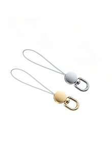 2Pcs 360 Degree Rotatable Mobile Phone Lanyard Strong Metal Short Strap Small Rope End With Ring Buckle Anti Lost Key Chain Durable Phone Accessory Portable Wrist Strap Connector For Cell Phone Keychains Small Gadgets - Multicolor - View 10
