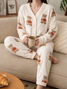 Women Pajama Sets - White - View 1