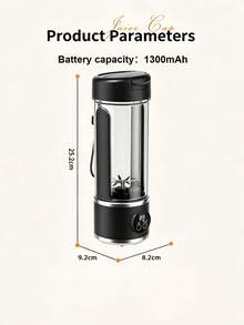 Blender Elektrik Portabel, 10 Mata Pisau Vortex Stainless Steel, Kontrol Layar Digital 3 Kecepatan, Cocok untuk Jus, Milkshake, dan Penghancur Es, Pencampuran Cepat 40 Detik, Pengisian Daya Tipe-C, Blender Nirkabel Kapasitas Besar, Cocok untuk Digunakan di Rumah dan Luar Ruangan - MultiWarna - View 10