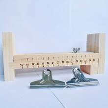 1pc Wooden Handmade Macrame Braiding Loom, DIY Bracelet Weaving Tool - Brown - View 7