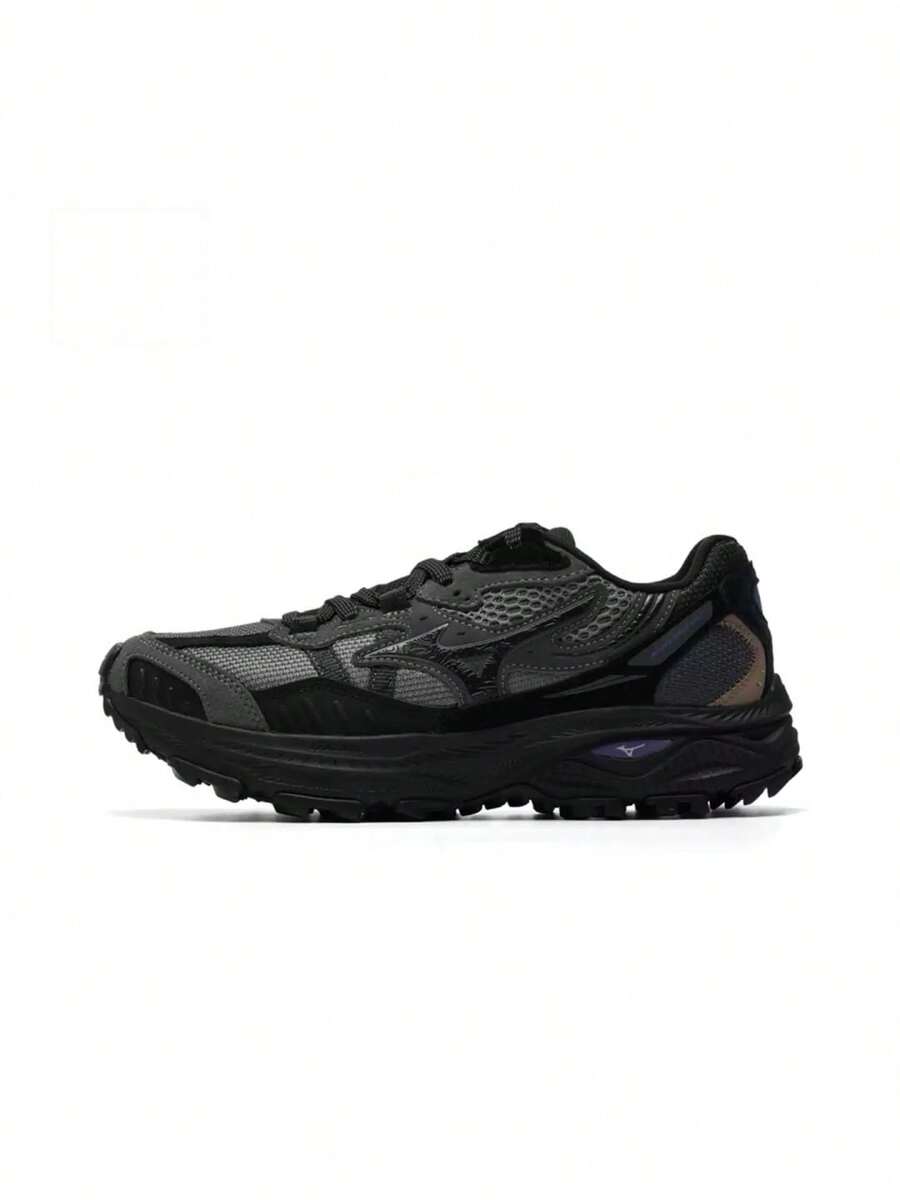 Mizuno New Men's RACER ADV Lightweight Cushioned Casual Sports Running Shoes - Black/Grey - View 1
